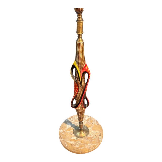 1960s Italian Modern Ceramic and Marble Floor Lamp For Sale - Image 14 of 18