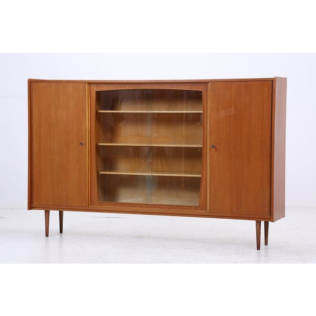 Mid-Century Display Cabinet with Sliding Glass Doors, 1960s For Sale - Image 4 of 18