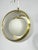 Mid-Century Modern Italian Pendant in Gilded Aluminum and Opaline from Stilux Milano, 1960s For Sale - Image 3 of 11