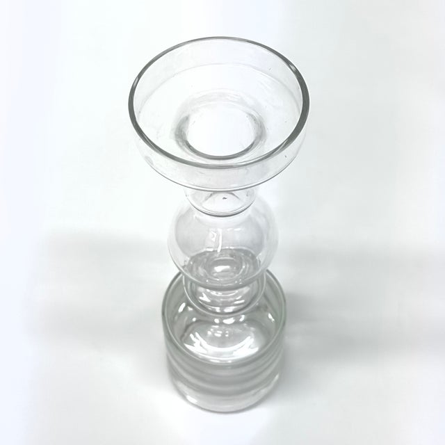 Mid 20th Century Mid-Century Modern Clear Glass Pompadour Candle Holder by Nanny Still for Riihimäen Lasi Oy For Sale - Image 5 of 7