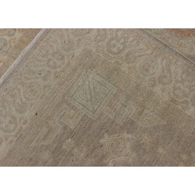 Fine Khotan Design Rug With Samarkand Design in Muted Tones For Sale - Image 11 of 12