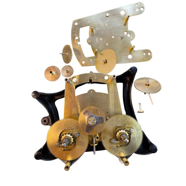 American Rare Antique Simplex Time Recorder Co Oak Case Clock 31" Fully Restored 30day For Sale - Image 3 of 12