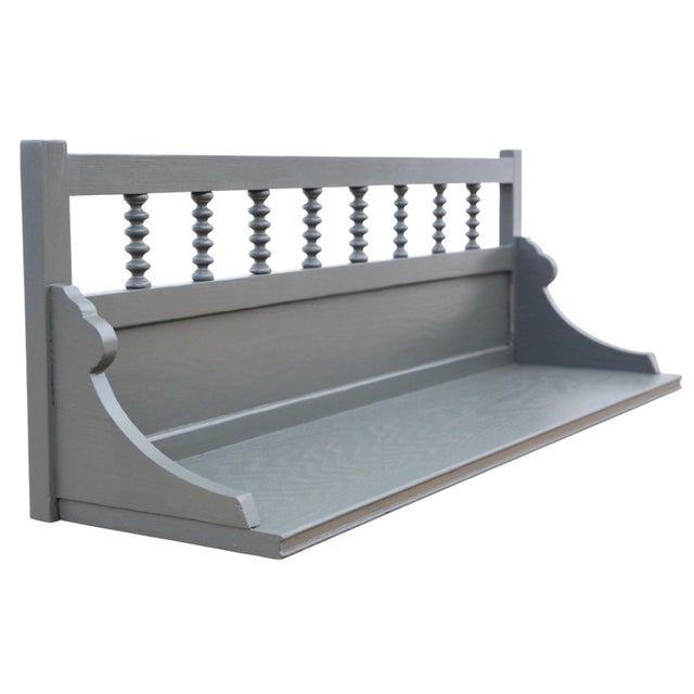 Antique Painted Wall Display Shelf Unit, 1900s For Sale - Image 10 of 10