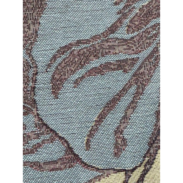 French Aubusson Style Jacquard Tapestry Winter by Alphonse Mucha, 2000s For Sale - Image 13 of 18