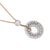 Contemporary Chimento Diamond 18k Rose White Gold Logo Circle Pendant Chain For Sale - Image 3 of 5