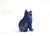 Early 20th Century Antique Japanese Lapis Lazuli Seat Cat For Sale - Image 5 of 8