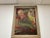 Vintage Abstract Painting With Craquelure in Original Wood Frame For Sale - Image 14 of 14