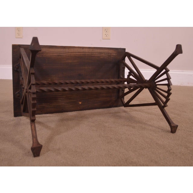 Art Deco Antique Iron Low Table Or Bench Chairish