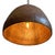 Vintage iron pendant light crafted from a hand-forged bowl from early–mid 20th century India. Such vessels were...