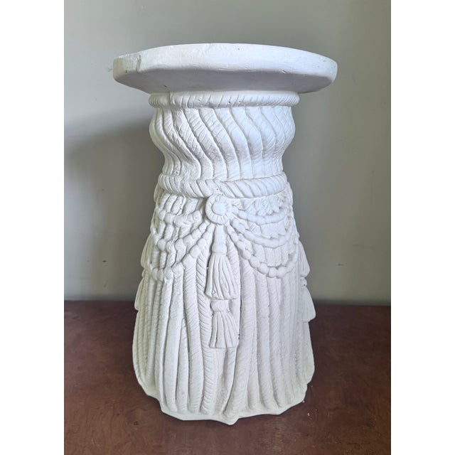 Mid 20th Century Plaster Tassel Side Table in the Style of Dorothy Draper For Sale - Image 12 of 13