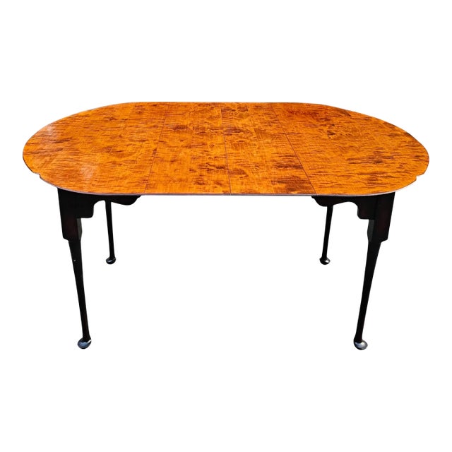 j.l. Treharn Tiger Maple Springfield Dining Table For Sale