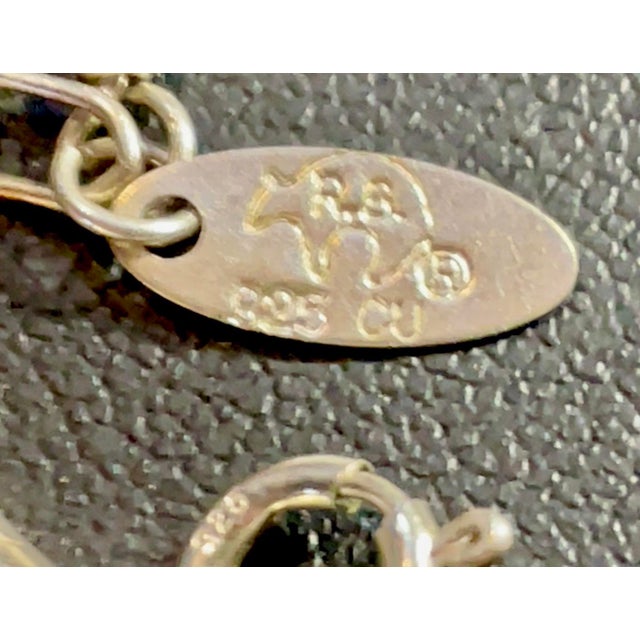 Late 20th Century Late 20th Century Navajo Native American ‘Running Bear’ Bracelet, Multi Strand Liquid Silver For Sale - Image 5 of 5