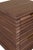 Contemporary Matthew Izzo Home Nayla Walnut Two Drawer Side Table With Brass Drawer Pulls For Sale - Image 3 of 6