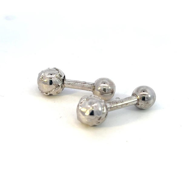 Tiffany & Co Estate Globe Cufflinks Sterling Silver 12.8 Grams TIF570 TRUSTED SELLER SINCE 2002 PLEASE SEE OUR HUNDREDS OF...