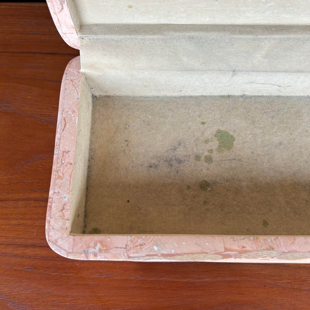 Maitlandsmith Tessellated Marble and Pencil Reed Box | Chairish