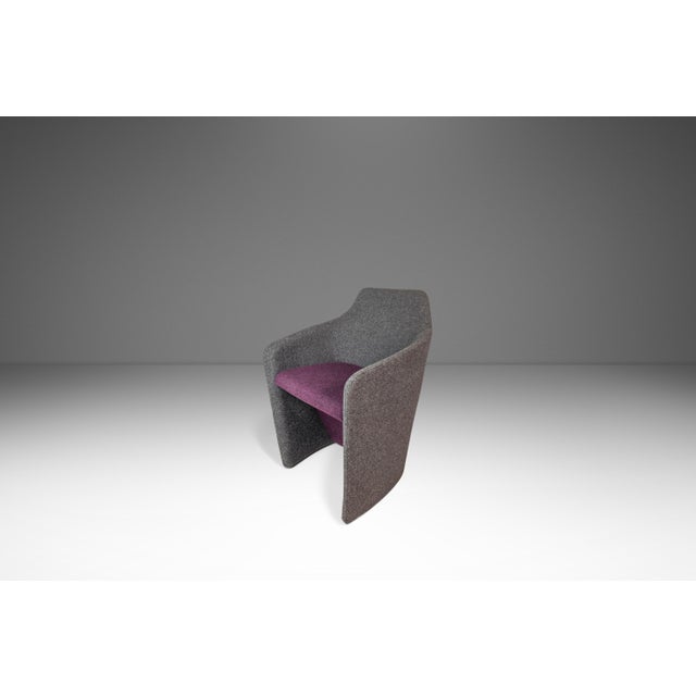 Set of Two (2) Post Modern "Bison" & "Venus" Lounge / Accent Chairs in Mohair by Simon Pengelly for Allermuir, United Kingdom, C. 2010s For Sale - Image 11 of 17