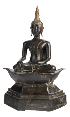 17th Century Bronze Sculpture of a Seated Buddha