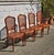 Vintage Louis XV Style Wood and Cane Dining Chairs, 1980s, Set of 4 For Sale - Image 5 of 18