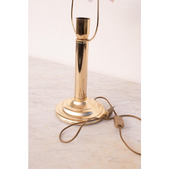 Murano Table Light Pink Flowers, 1980s For Sale - Image 4 of 12