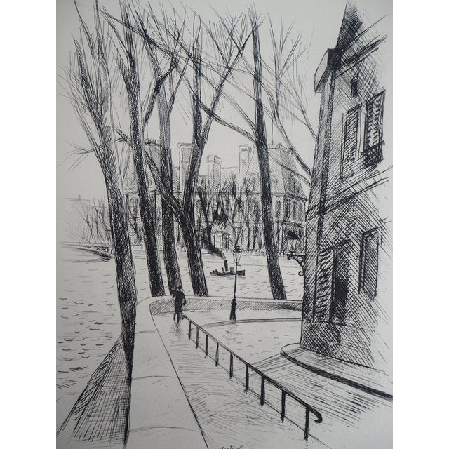 Robert Louis Antral, L’hotel De Ville, 1937, Original Etching For Sale - Image 4 of 7