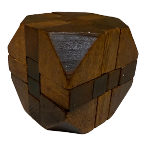 Mid-Century Modern Japanese Wood Kumiki Puzzle Made in Japan Woodwork Wooden Toy