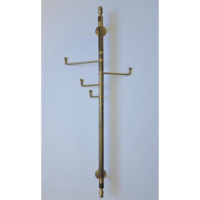 Mid-Century Brass Coat Rack, Germany, 1970s For Sale - Image 12 of 14