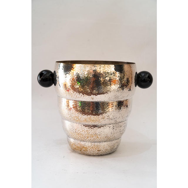 Art Deco Hammered Argentor Champagne Bucket, 1920s For Sale - Image 10 of 10