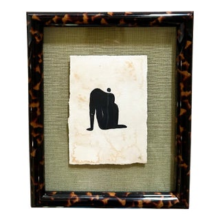 2026 the Wanderer Figurative Green Mat Gouache Hayley Price White For Sale