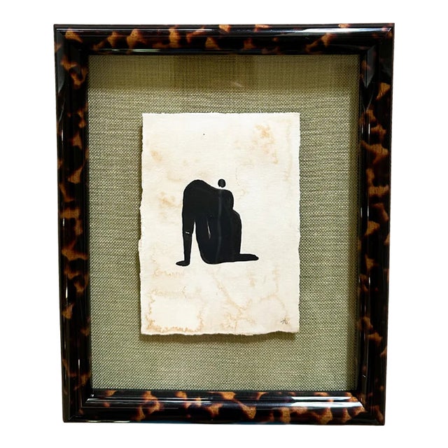 2026 the Wanderer Figurative Green Mat Gouache Hayley Price White For Sale