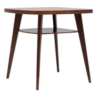1960s Czech Wooden Side Table By. J. Halabala For Sale