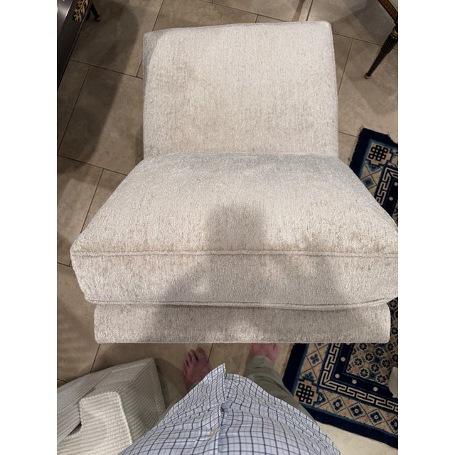 2020s Armless Slipper Chair For Sale - Image 5 of 9