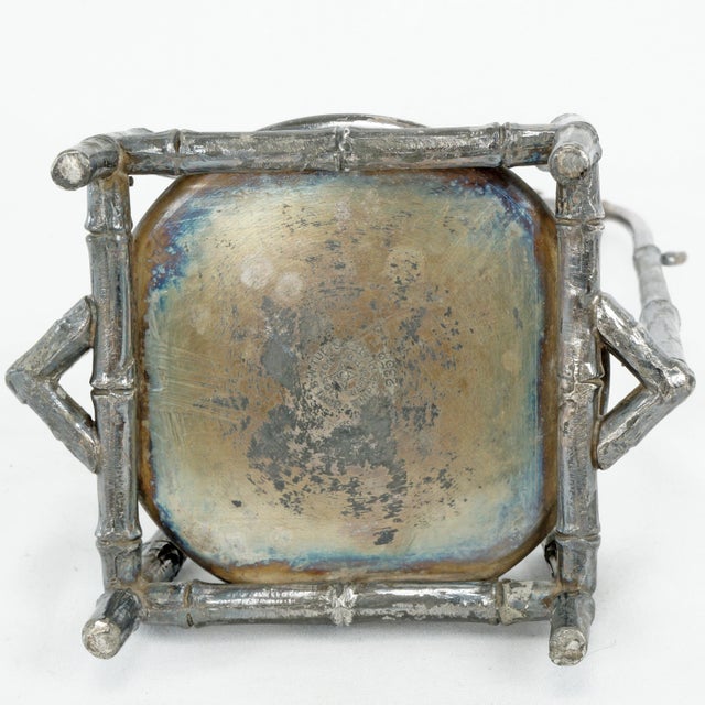 James Tufts Silverplate Pickle Caster Bamboo Aesthetic Movement Circa 1870 For Sale - Image 13 of 14