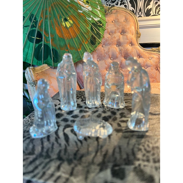 Up for consideration is a beautiful vintage nativity glass Christmas set. This would look lovely in your home and it is a...
