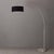 The Float Arc Lamp is a Modern arc lamp designed by Peter Morelli in 1960, featuring a satin nickel steel body and a black...