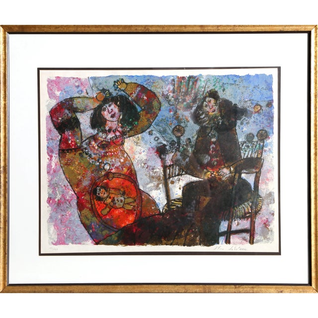 Je Nommerai non fils obed Theo Tobiasse Year: circa 1978 Size: 16.5 in. x 22 in. Framed size: 26.5 x 31 inches Lithograph...