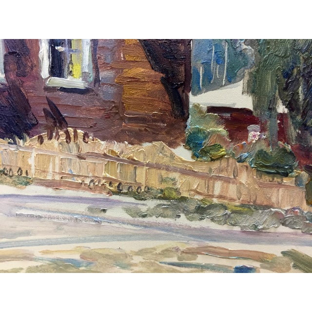 1970s Oil Painting Street Life For Sale - Image 6 of 10