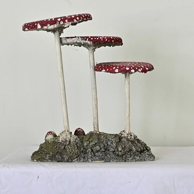 English Vintage Garden Mushrooms Sculpture For Sale In Baton Rouge - Image 6 of 7