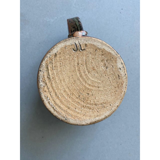 Gray Vintage Ceramic Pottery Creamer For Sale - Image 8 of 9