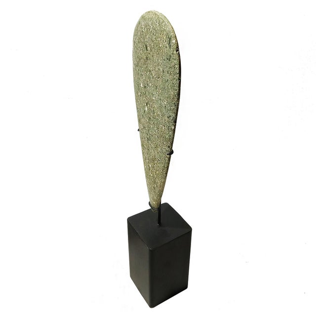 Green Indonesian Volcanic Rock Stone Sculpture For Sale - Image 8 of 12