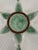 1930s French Longchamp Green and White Majolica Oyster Plate For Sale - Image 6 of 14