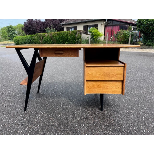 Vintage Desk by Louis Paolozzi, 1950s For Sale - Image 3 of 11