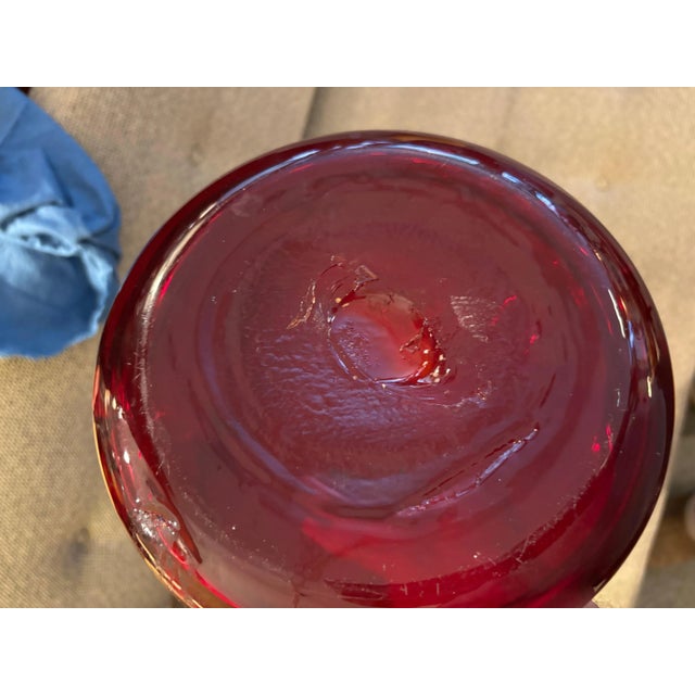 Blenko Red Tall Vase Chairish