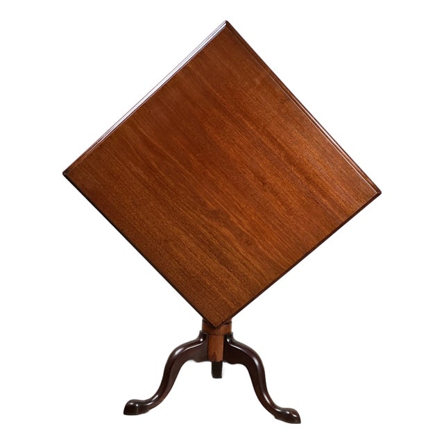 Antique Queen Anne Mahogany Tilt Top Breakfast Table C. Late 18th Century For Sale