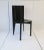Late 20th Century Italian Designer Postmodern Black Lacquer Wood and Leather Side Chair For Sale - Image 5 of 13