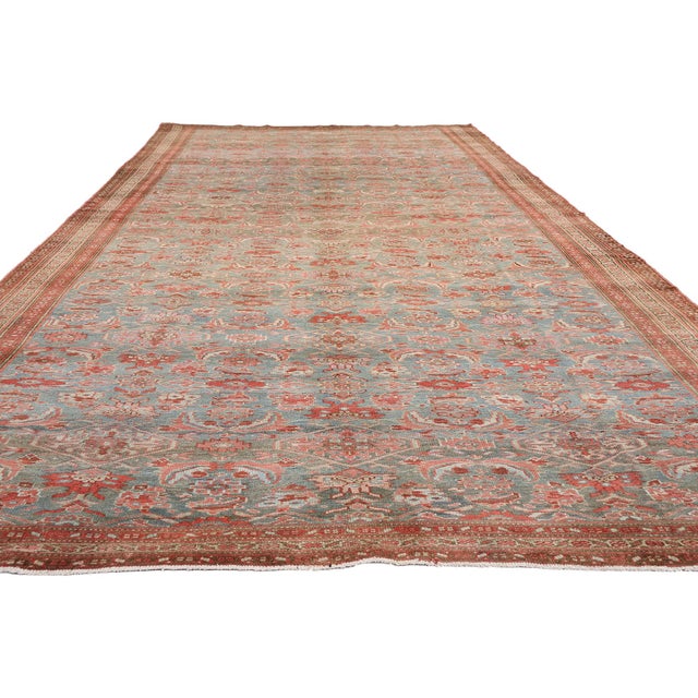 Rustic Late 19th Century Persian Malayer Rug, 06'07 X 16'04 For Sale - Image 3 of 10