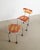 Gaetano Pesce Set of Italian Contemporary Dining Chair & Ottoman in Red-Yellow Resin by Gaetano Pesce for Bernini Italy, 1993 For Sale - Image 4 of 8