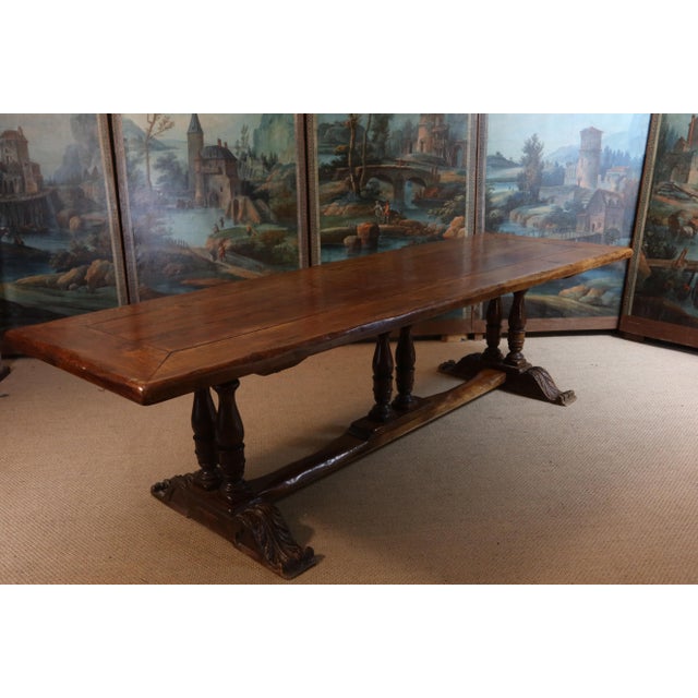 Oak Dining Table, 1940s For Sale - Image 13 of 13