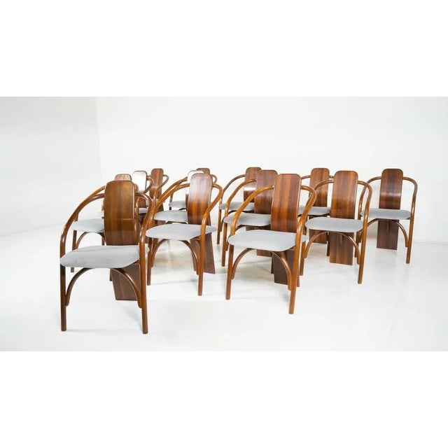 Mid-Century Modern Chairs Model "830" by Mario Marenco & Antonella Scarpitta for Mobil Girgi, 1980s - 13 available This...