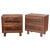 American Studio Nightstands in Walnut by Michael Rozell US, Set of 2 For Sale