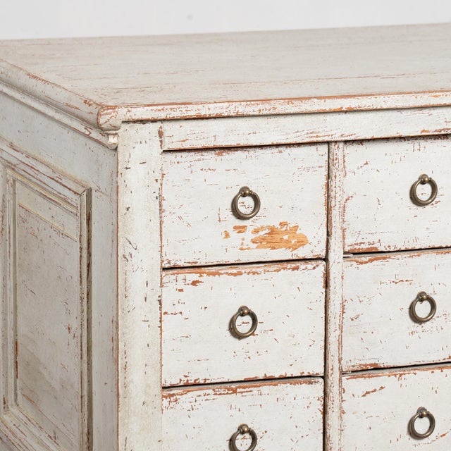 19th Century Swedish Pine 24 Drawer Apothecary Counter Kitchen Island For Sale - Image 6 of 13